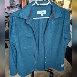 Anian Melton wool shirt jacket shacket